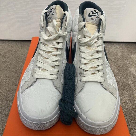 Size 10 - Eric Koston x Nike Zoom Blazer SB Mid White Nightshade - Picture 3 of 8